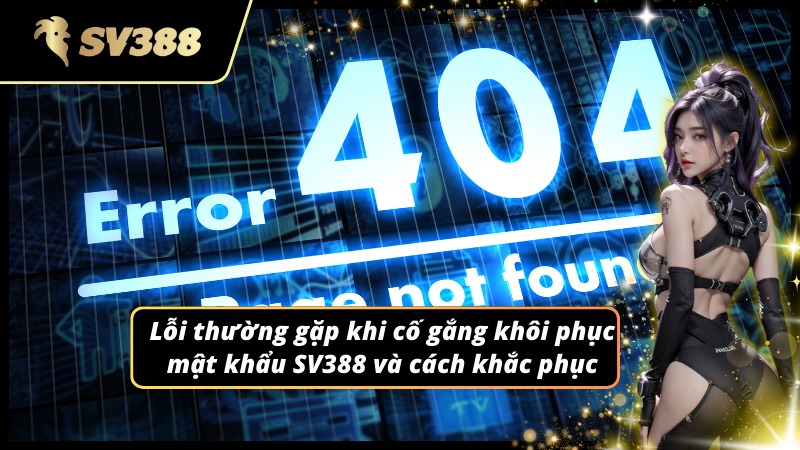Xử lý lỗi thường xảy ra khi quên mật khẩu SV388
