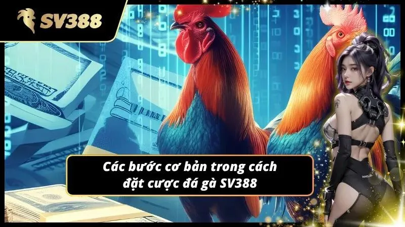 Giao diện hướng dẫn cách đặt cược đá gà SV388